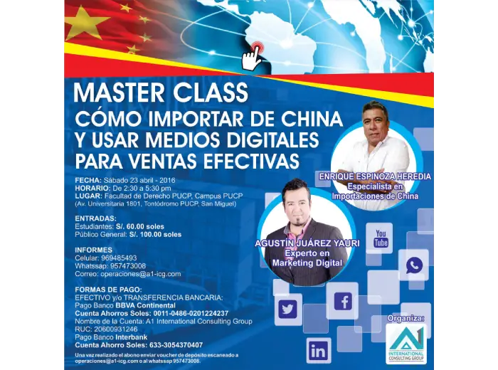 master class importanciones desde china